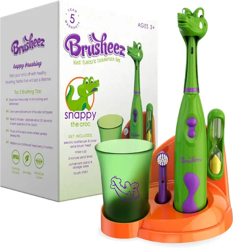 Cepillo de dientes electrónico Brusheez para niños Snappy el cocodrilo