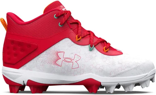Miniatura 5 de Under Armour Harper 8 Mid TPU Jr - Tenis de béisbol unisex para niños