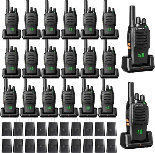 Miniatura 14 de Retevis H-777 - Walkie Talkies de 2 vías de largo alcance, Radios bidireccionales recargables, Walkie Talkies manos libres para adultos con base