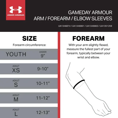Miniatura 4 de Under Armour Coderas acolchadas para voleibol - Mangas de compresión para protección y comodidad de brazos - Equipo de voleibol sin costura Blanco