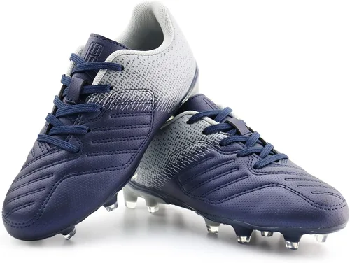 Miniatura 6 de Brooman - Zapatos deportivos con tacos para niños y niñas, zapatos de fútbol para usar al aire libre