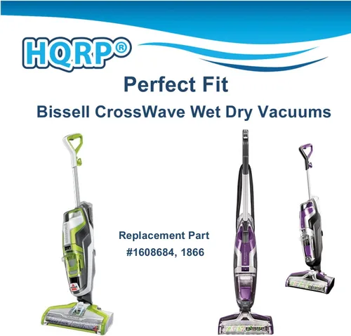 Miniatura 4 de HQRP Paquete de 2 filtros compatibles con aspiradoras Bissell 2328, 2305, 2305K, 2303, 2306A, 2306, 23062, 23068 CrossWave Pet Pro Multi-Surface Wet