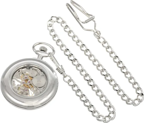 Miniatura 2 de Charles-Hubert, reloj de bolsillo mecánico de cara abierta de París, Blanco, Mecánico