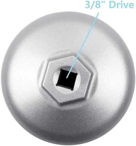 Miniatura 5 de Llave para filtro de aceite para BMW VOLVO con tapas de cartucho de filtro de aceite de 86 mm, herramienta de extracción de filtro de aceite 4 en 1