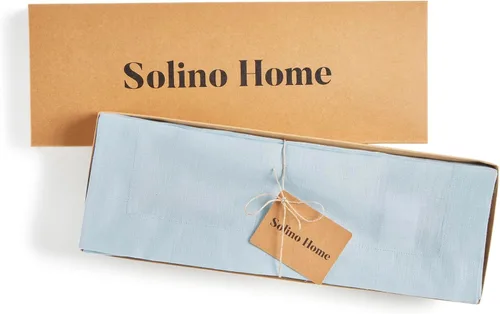 Miniatura 151 de Solino Home Juego de 4 manteles individuales blancos de 100 % lino puro de 14 x 14 pulgadas para invierno, San Valentín, primavera, Pascua, Fete