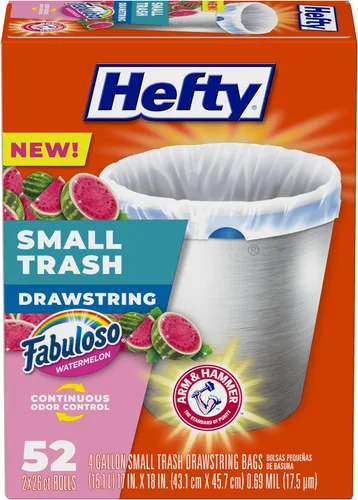 Miniatura 12 de Hefty - Bolsas pequeñas de basura, aroma Fabuloso, 4 galones, 34