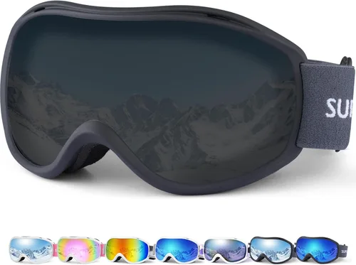 Miniatura 10 de Supertrip Gafas de esquí para hombres y mujeres, antivaho para nieve, protección UV, gafas de snowboard para adultos y jóvenes