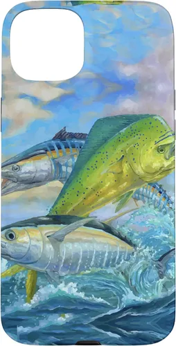 Miniatura 8 de iPhone 13 lindo Mahi Mahi verde pesca atún caso