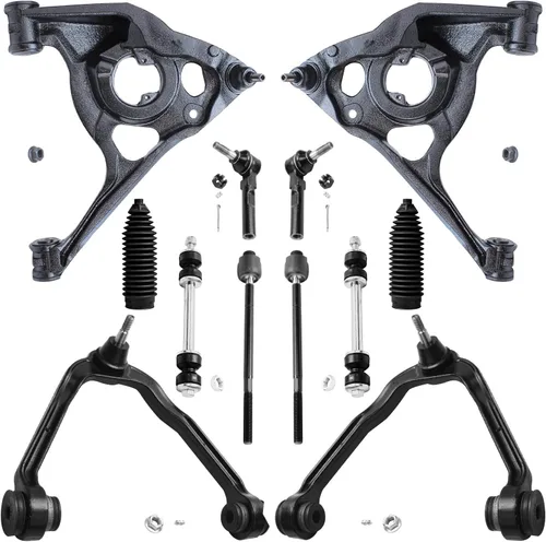 Miniatura 94 de Detroit Axle - Kit de suspensión delantera de 12 piezas para Mercury Grand Marquis Ford Crown Victoria Town Car 2003-2011, 2 brazos de control