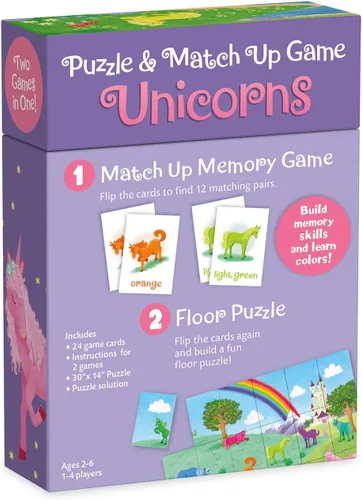 Miniatura 6 de Peaceable Kingdom Puzzle de unicornio y juego de coincidencias