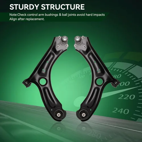 Miniatura 3 de AUQDD 2 piezas de suspensión (para sedán de 4 puertas) brazo de control inferior delantero y conjunto de rótula compatible con Volks-wagen Je-tta