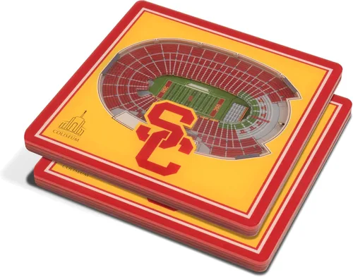 YouTheFan NCAA - Posavasos con vista de estadio en 3D