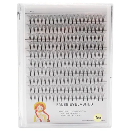 Miniatura 2 de Grosor de 0.003 in, rizo D, extensiones de pestañas postizas individuales de tallo largo, naturales, largas, suaves y ligeras, pestañas postizas