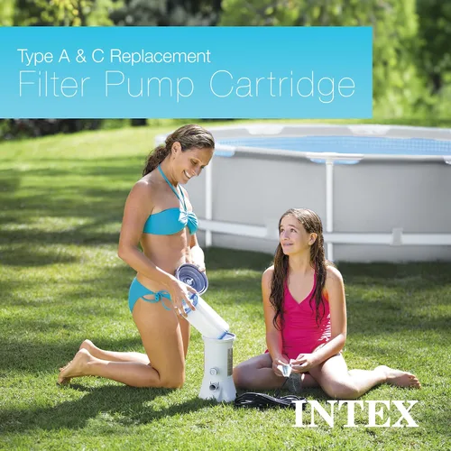 Miniatura 5 de Intex 29000E Bombas de filtro de cartucho de filtro de piscina tipo A - Fácil de limpiar - Papel Dacron - Filtración eficiente - Paquete individual