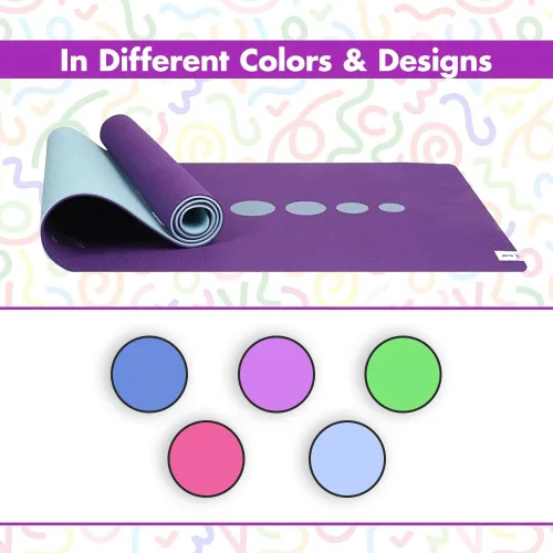 Miniatura 8 de Tapete de yoga – Esterilla de yoga reversible de 0.236 in con impresión premium, extra gruesa y grande, antideslizante, para todo tipo de yoga