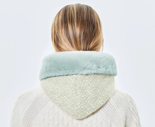 Miniatura 35 de Gorros de invierno para mujer, pasamontañas, bufanda, para clima frío, conjunto para mujer, gorro con capucha
