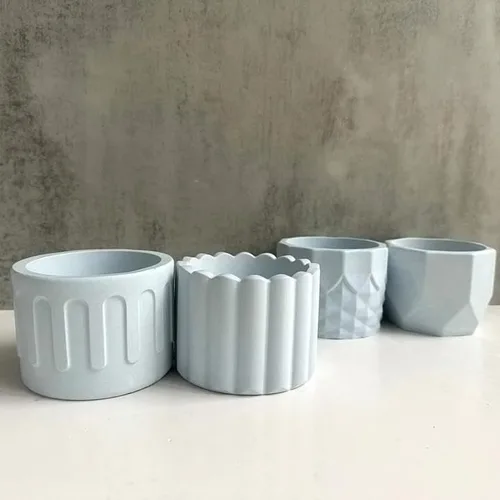 Miniatura 5 de Molde de silicona para macetas de concreto, molde de silicona para suculentas, molde de fundición de resina para macetas suculentas de bricolaje