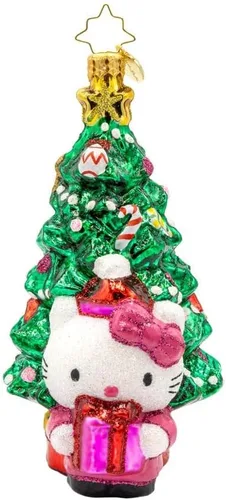 Miniatura 13 de Adorno de árbol de Navidad decorativo de vidrio hecho a mano europeo de Christopher Radko, Ardisia Crenata Claus