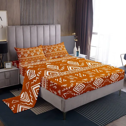 Miniatura 21 de Erosebridal Southwestern - Juego de ropa de cama tamaño individual, diseño étnico étnico geométrico, bohemio, azteca, para niños, adolescentes