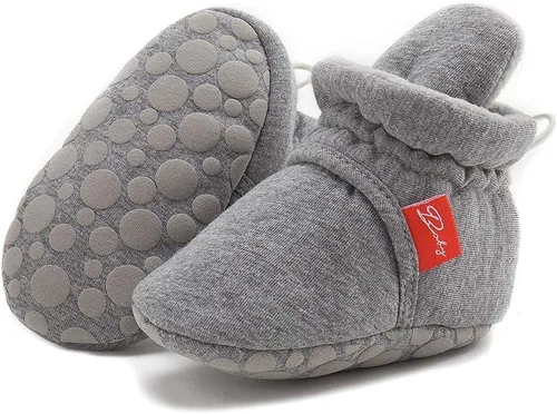 Miniatura 37 de Sawimlgy - Botines de algodón antideslizantes para recién nacido, con agarre, para cuna o para el invierno