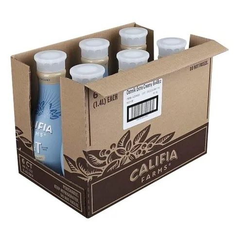 Califia Farms Leche de avena sin azúcar, 48 onzas (paquete de 8) | Avena entera enrollada | Sin lácteos | Sin gluten | Vegano | A base de plantas |