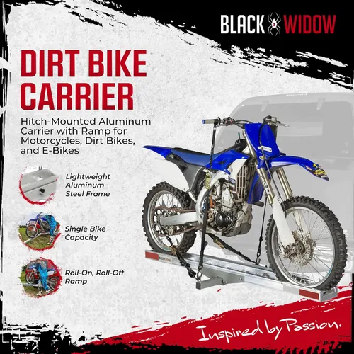 Miniatura 2 de Porta bicicleta/motocicleta Black Widow amc-400 gancho montado deportivo