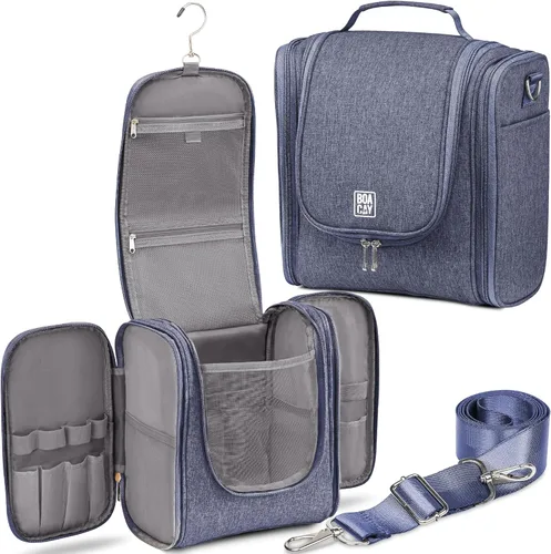 Miniatura 12 de Bolsa de aseo colgante extra grande de viaje BOACAY para mujeres y hombres, bolsa de maquillaje