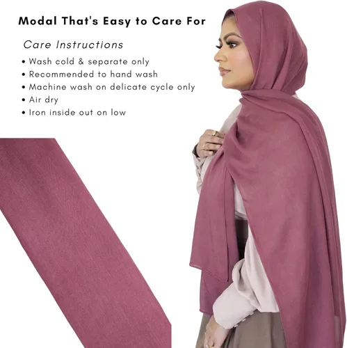 Miniatura 7 de Hijab modal para mujer Pañuelo para la cabeza