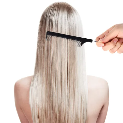 Miniatura 6 de Boao Peine de cola de rata de metal, 16 piezas a granel para separar, trenzar, cabello para mujeres, pasador de acero de lámina de dientes finos