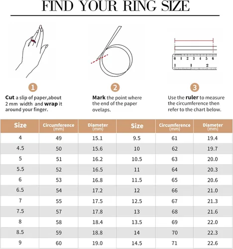 Miniatura 6 de Anillos de compromiso de plata de ley 925 de 1.2 quilates para mujer, anillos de compromiso de circonita cúbica de corte cojín para ella, talla 4-12