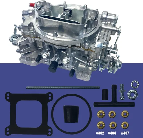 Miniatura 2 de RoyalAir Carburador 4BBL Serie 1905 AVS2 Carburador 650 cfm Brida cuadrada Nuevo amplificador de flujo anular Estrangulador manual no EGR Serie AVS2