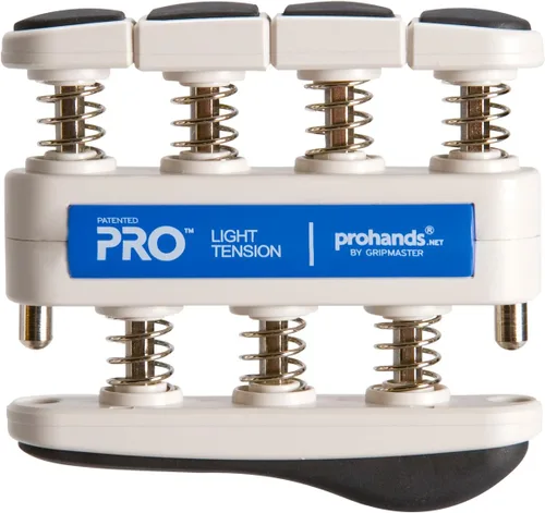 Prohands PRO Ejercicio de Mano, Ejercitador de Dedos (Fortalecedor de Agarre de Mano), con Resorte, Sistema de Pistón de Dedos, Aislamiento y