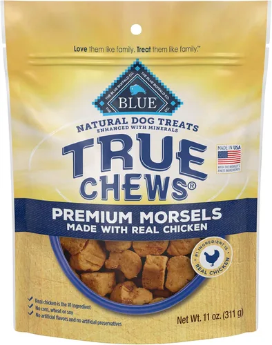 Miniatura 11 de Blue Buffalo True Chews - Mordiscos Premium Naturales para Perros, Receta de Pollo, Bolsa de 11 onzas