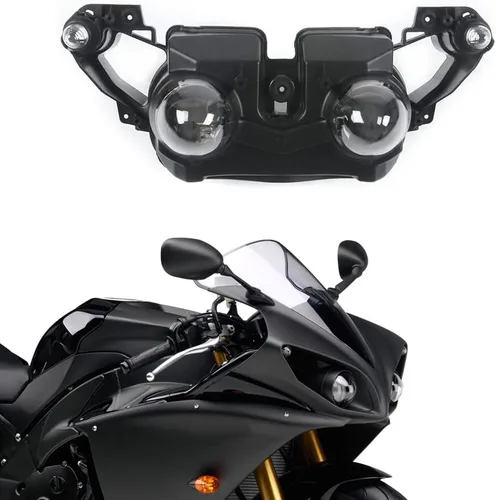 Miniatura 9 de FLPRO motocicleta delantero faro delantero montaje para Yamaha FZ-6R FZ6R 2009 2010 2011 2012 2013 2014 2015 ABS plástico delantero faro delantero
