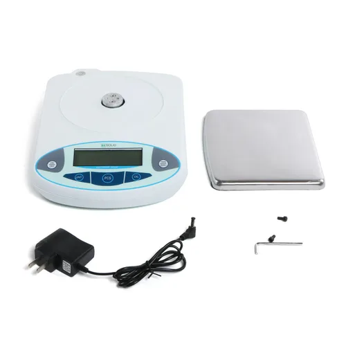 Miniatura 4 de U.S. Solid Balanza analítica de precisión digital 35.27 oz x 0.00 oz, báscula electrónica de alta precisión para laboratorio, joyería, uso industrial