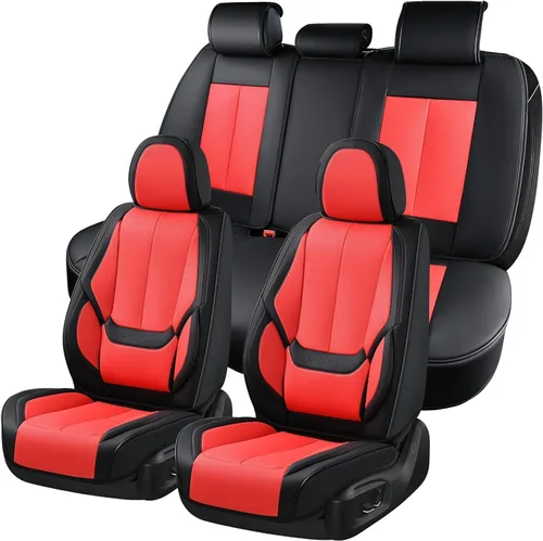 Miniatura 86 de Coverado Juego completo de fundas de asiento de automóvil, fundas de asiento para automóviles, fundas de asiento de coche beige para asientos