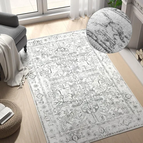 Miniatura 94 de jinchan Lima - Alfombra de pasillo lavable de 2 x 6 pies, antideslizante, de pelo corto, suave, ultrafina, alfombra envejecida para casa de campo