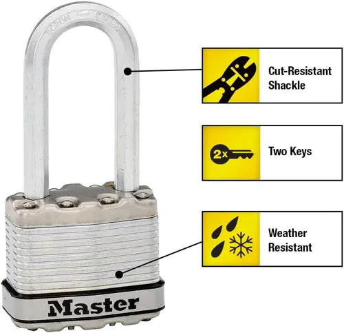 Miniatura 2 de Master Lock M1XDLH Magnum - Candado resistente con llave, 1 paquete