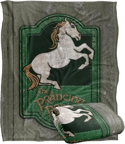 Miniatura 10 de Manta de The Lord of the Rings de 50 x 60 pulgadas, con signo de posada de dragón verde, tacto sedoso, súper suave Signo de Green Dragon Inn