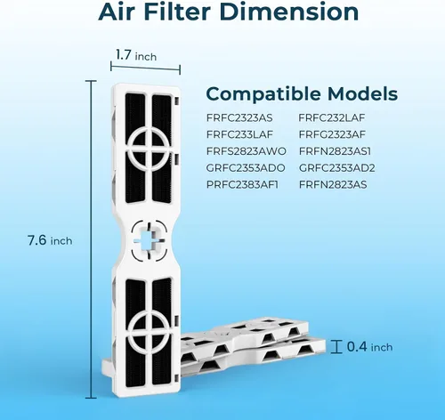 Miniatura 2 de Crystala Filters Repuesto para filtro de aire Frigidaire FRGPAAF2 PureAir AF-2, FRFC2323AS, FRFC232LAF, FRFC233LAF, FRFG2323AF, FRFN2823AS