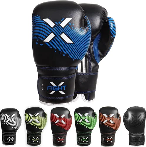 Miniatura 9 de Guantes de boxeo para niños de 3 a 8 años, 4 6 onzas, entrenamiento MMA, niños, niñas, guantes de kickboxing para entrenamiento, saco de boxeo, Muay