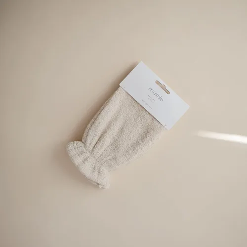 Miniatura 6 de mushie Guantes de baño para bebé, algodón orgánico, paquete de 2 (amarillo otoño)
