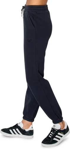 Miniatura 30 de Cali1850 Pantalón deportivo Cloud Nine Fleece para mujer, cintura alta, ajuste holgado, dos bolsillos, cintura elástica con cordón