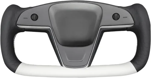 Miniatura 22 de MEWANT Funda para volante de automóvil de piel sintética cosida a mano para Tesla Yoke Model S Plaid 2021-2023/Model X 2021-2023, accesorios