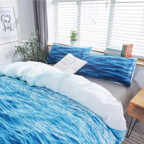 Miniatura 3 de LAMEJOR - Juego de funda de edredón, ropa de cama de microfibra (1 funda de edredón y 2 fundas de almohada), Microfibra, gemelo 2-Patrón de fresa