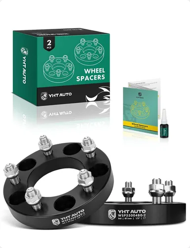 Miniatura 13 de YHTAUTO Espaciadores de rueda de 5 x 5 pulgadas de 2 pulgadas, compatible con modelos XK WJ WK JK Jeep Grand Cherokee, Wrangler, Chevy, GMC, Ford