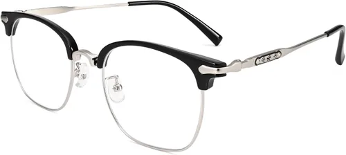 Miniatura 8 de Dollger Gafas de bloqueo de luz azul para hombre, retro, sin marco, antifatiga, antifatiga, con filtro de rayos azules