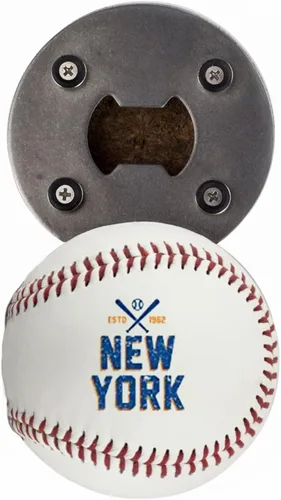 Miniatura 22 de Abrebotellas Chicago C, hecho de una pelota de béisbol real, el abrelatas de béisbol, captador de tapas, imán para nevera