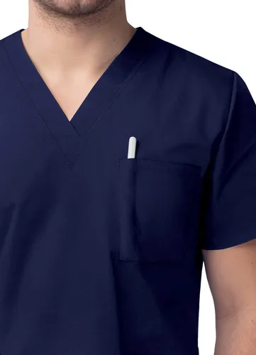 Miniatura 4 de Sivvan Unisex Scrubs - Classic V-Neck Top & Drawstring Pants Scrub Set