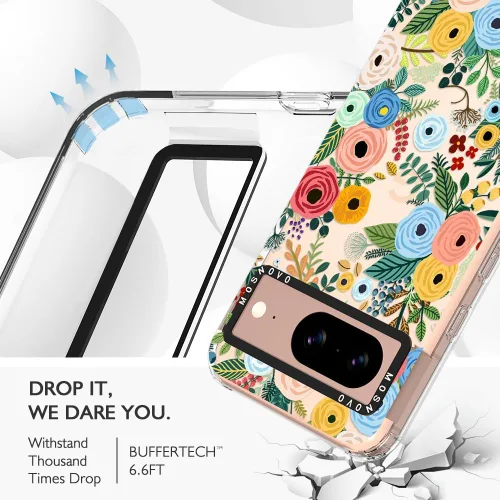 Miniatura 5 de MOSNOVO Funda para Google Pixel 8, [Buffertech protección contra caídas de grado militar de 6.6 pies] [Tecnología antidespegado] Diseño de funda